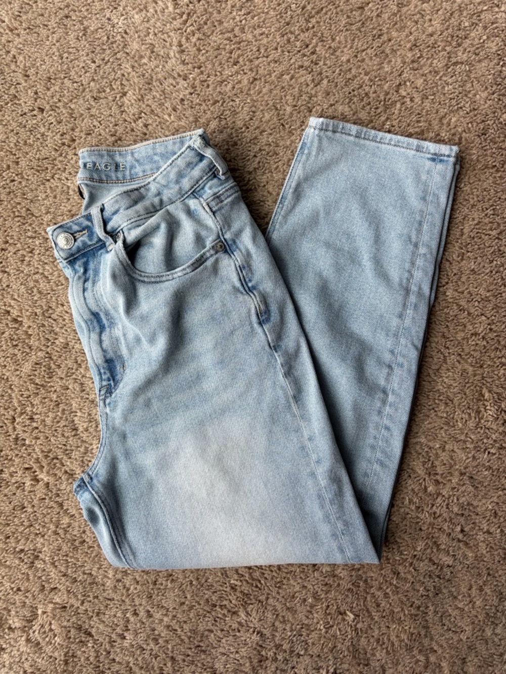 American Eagle Stretch Mom Straight Jean | 6 Short